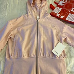NEW Lululemon Hugged-Waist Cotton Zip Hoodie, size 10